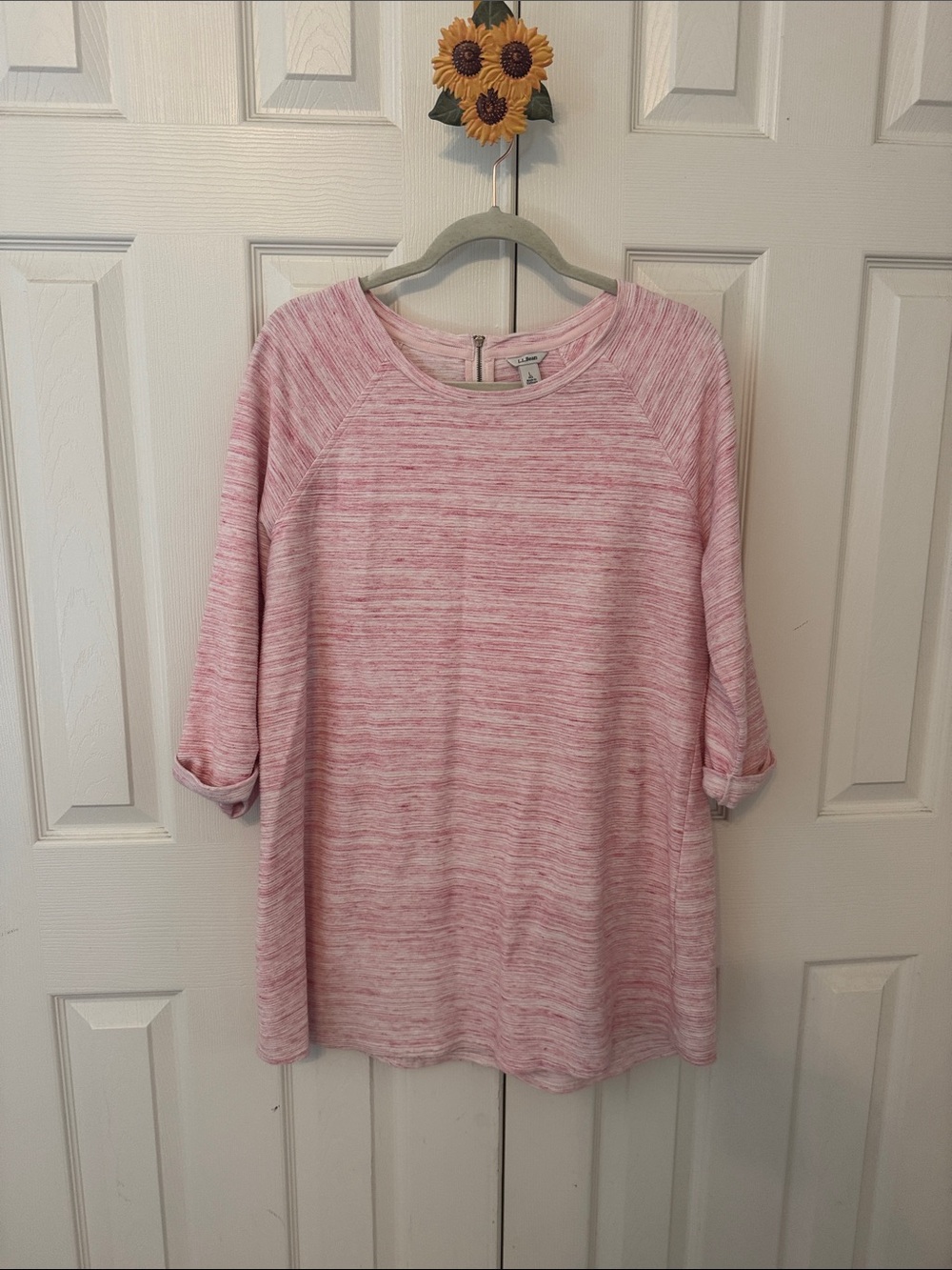 L.L. Bean Heathered Pink Women's Relaxed Tunic